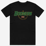Australian Boomers 'Retro Logo' Casual Cotton Black T-Shirt