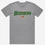 Australian Boomers 'Retro Logo' Casual Cotton Grey T-Shirt