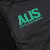 Australian Boomers Black/Green Puffer Vest
