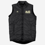 Australian Boomers Black/Pale Gold Puffer Vest
