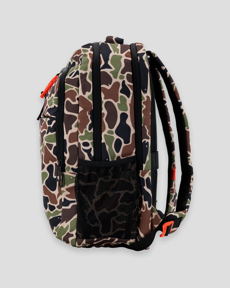 Angler Camo No Fear Cap Clip Backpack