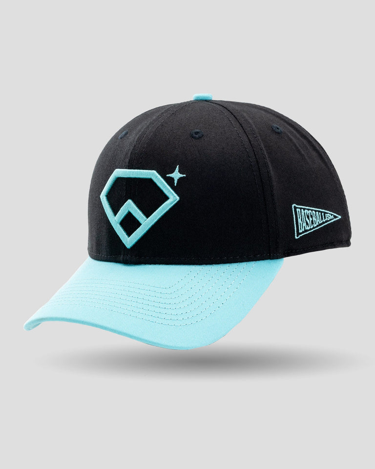 A Game So Fine Shallow Crown Fan Cap - Black