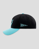 A Game So Fine Shallow Crown Fan Cap - Black