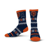 NFL Chicago Bears For Bare Feet Team Sweater Socks - Navy