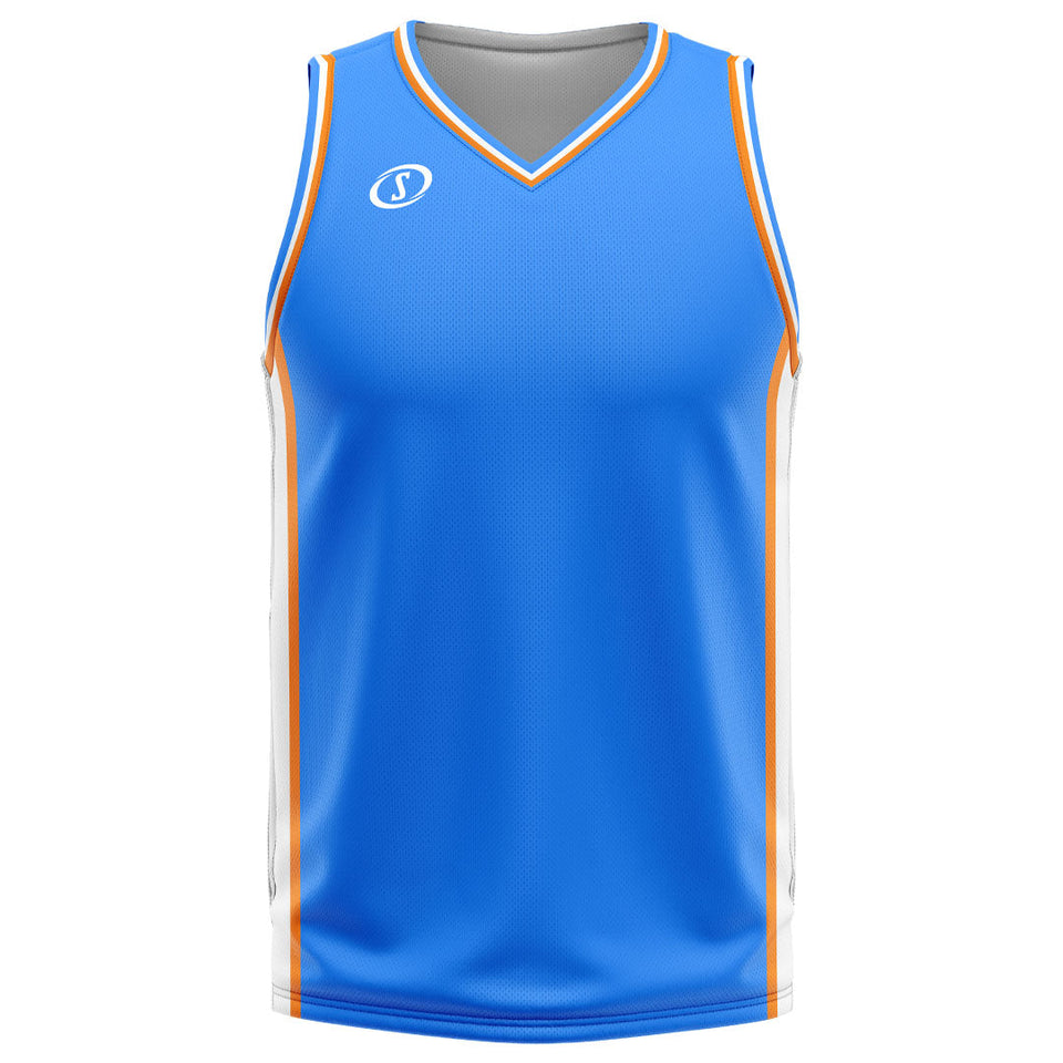 Spalding Custom Unisex Basketball Jersey - Citrus Sky
