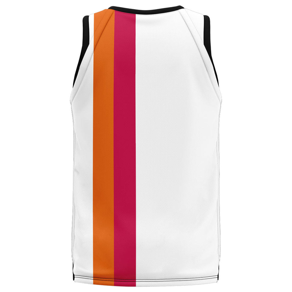 Spalding Custom Unisex Basketball Jersey - Bombers White