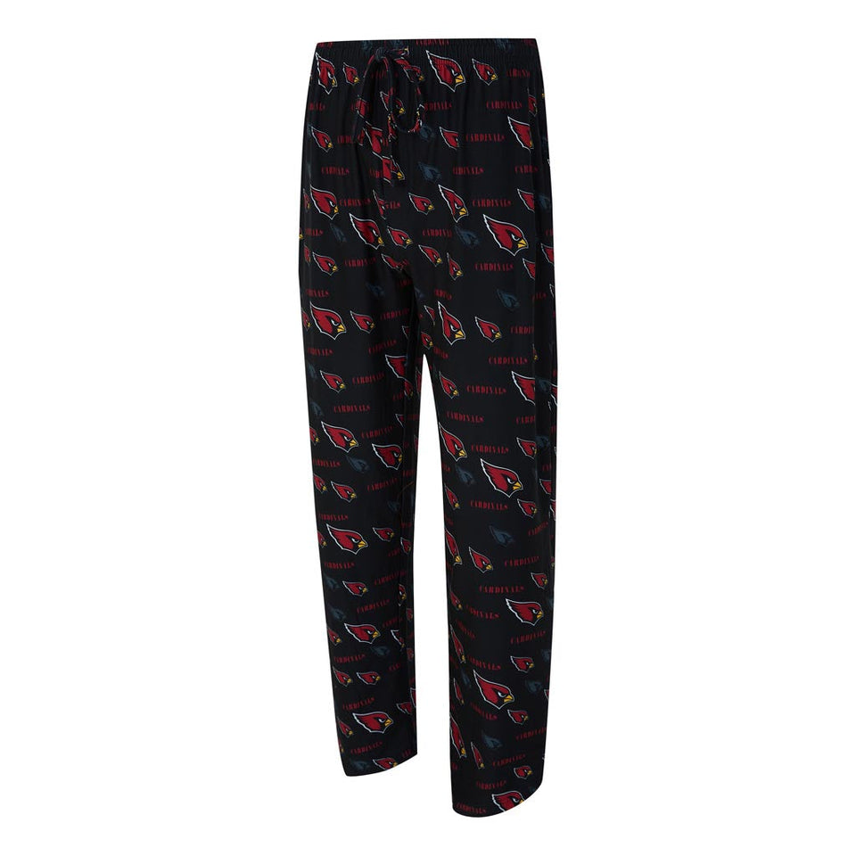NFL Arizona Cardinals Concepts Sport Mosaic All Over Print PJ Pants - Black