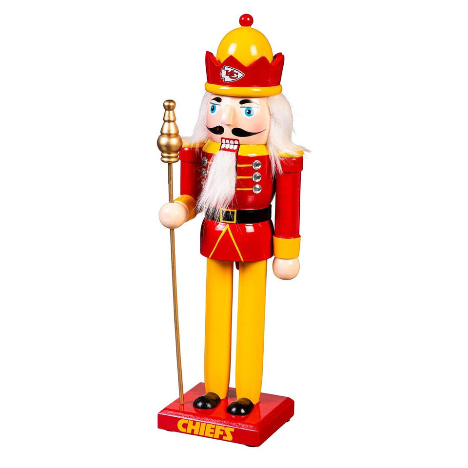 NFL Kansas City Chiefs Evergreen 12 Nutcracker