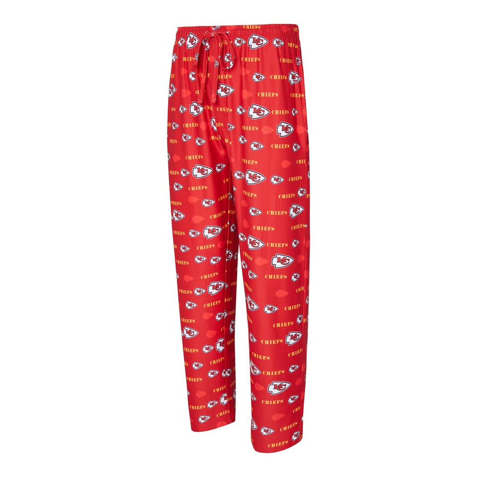 NFL Kansas City Chiefs Concepts Sport Mosaic All Over Print PJ Pants - Red