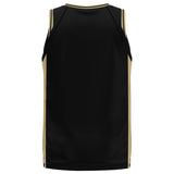 Spalding Custom Unisex Basketball Jersey - Classic Black