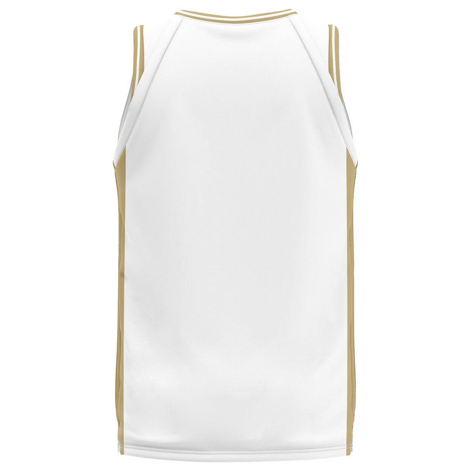 Spalding Custom Unisex Basketball Jersey - Classic White