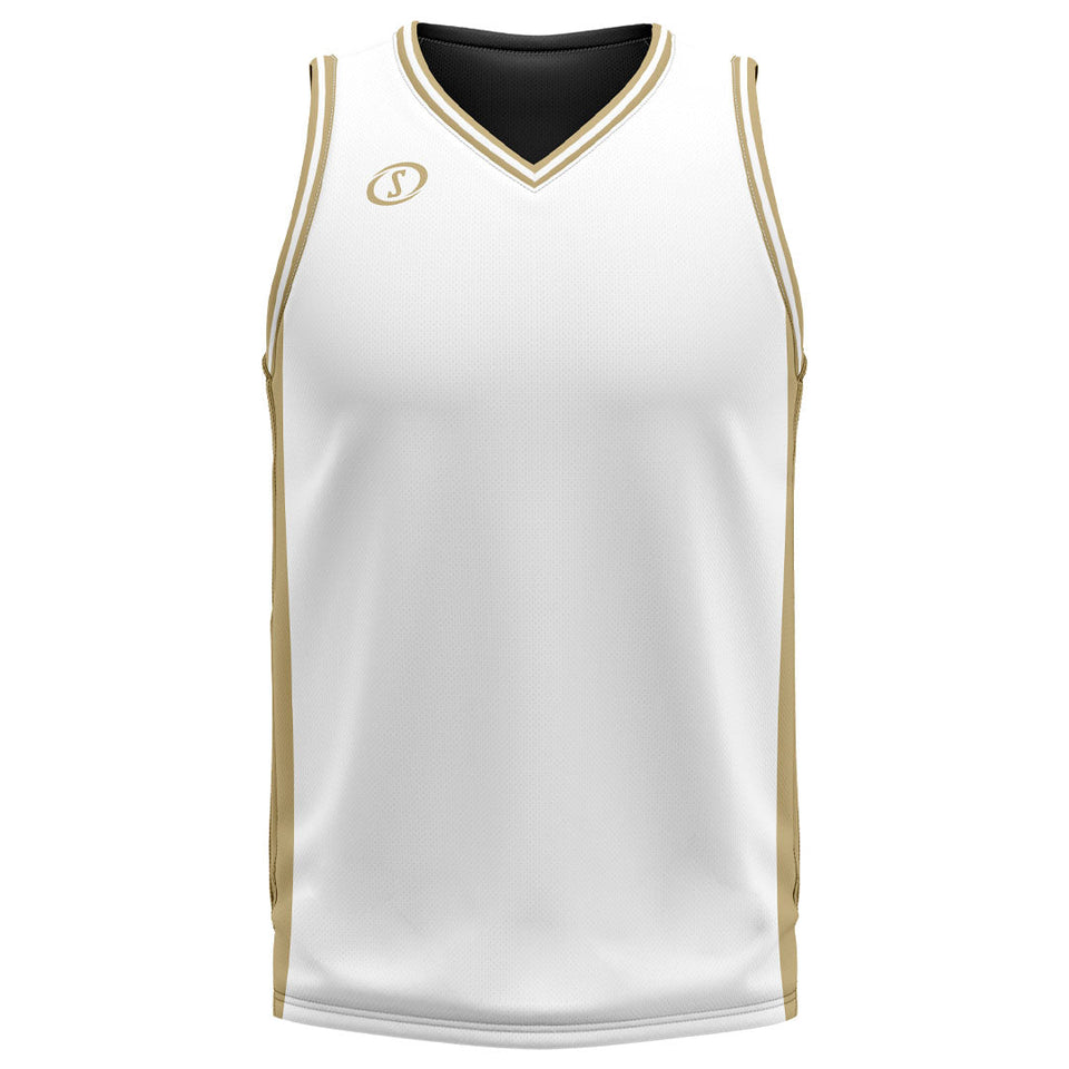 Spalding Custom Unisex Basketball Jersey - Classic White