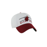'47 Brand Miami HEAT Double Header Cleanup Dad Hat
