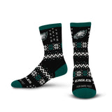 NFL Philadelphia Eagles For Bare Feet Team Sweater Socks - Black