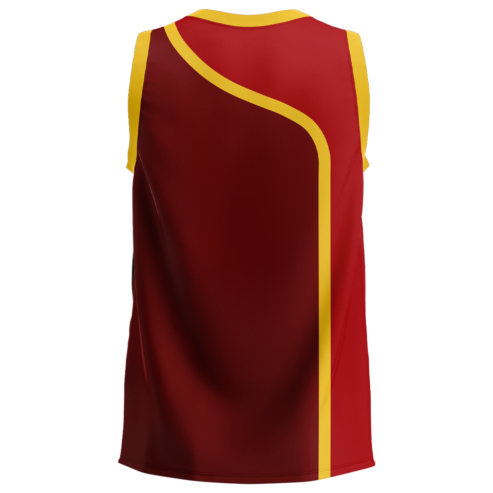 Spalding Custom Unisex Basketball Jersey - Hawks Red