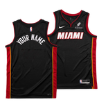 Personalized Nike Miami HEAT Icon Black Youth Swingman Jersey - Summer Mashup