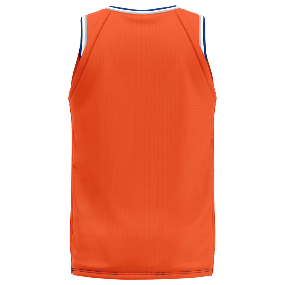 Spalding Custom Unisex Basketball Jersey - Knicks Orange