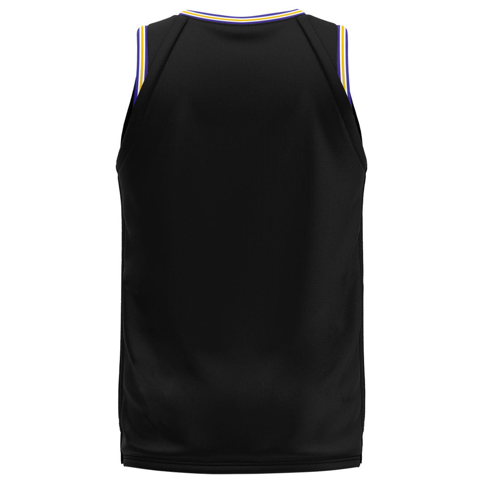 Spalding Custom Unisex Basketball Jersey - Lakeshow Black