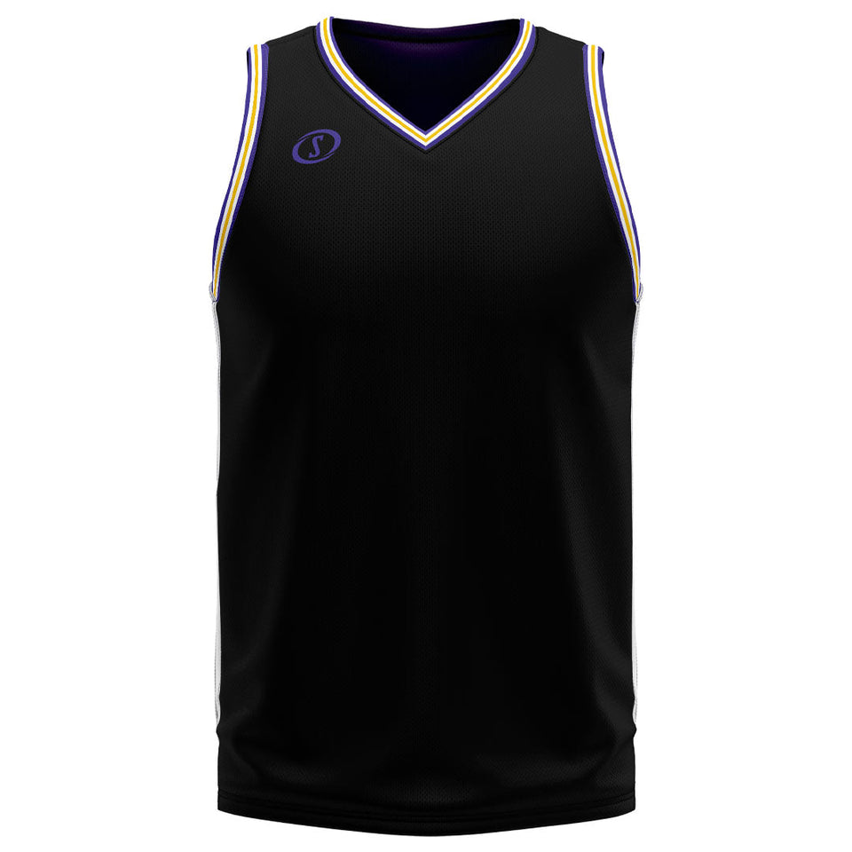 Spalding Custom Unisex Basketball Jersey - Lakeshow Black