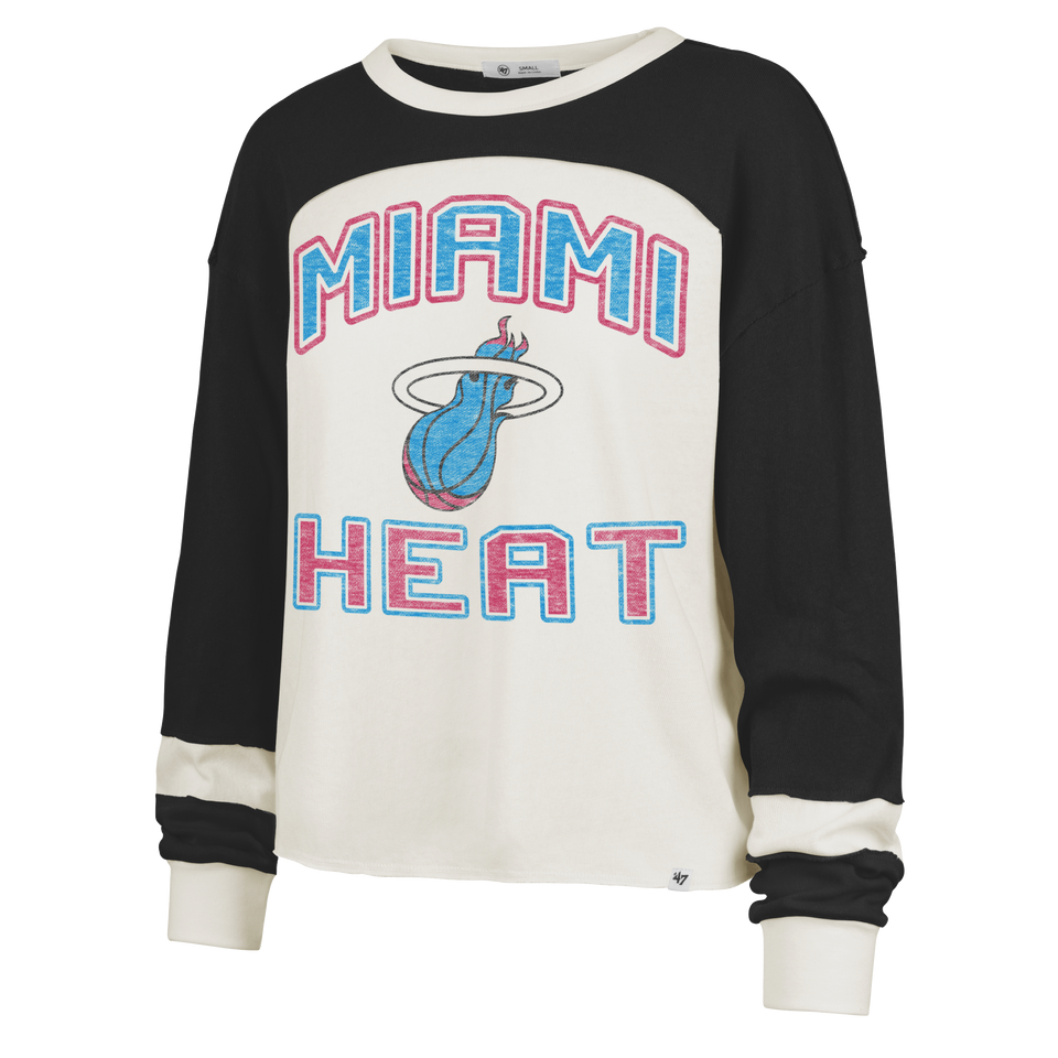 '47 Brand Miami HEAT Original Vice Women's Long Sleeve Tee