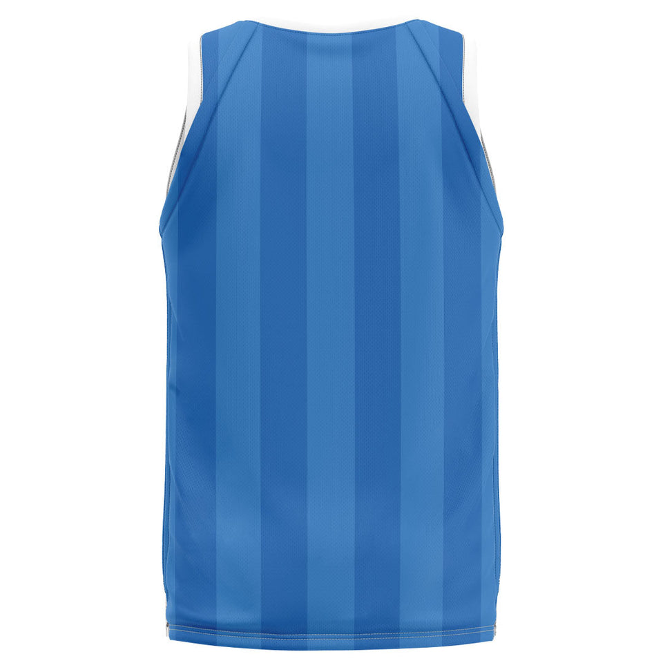Spalding Custom Unisex Basketball Jersey - Magic Blue