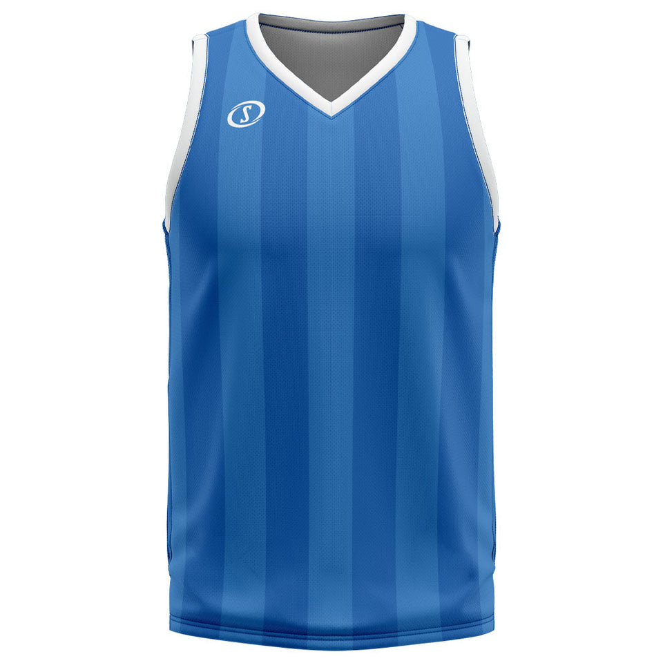 Spalding Custom Unisex Basketball Jersey - Magic Blue