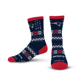 NFL New England Patriots For Bare Feet Team Sweater Socks - Navy