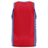 Spalding Custom Unisex Basketball Jersey - Phila Red