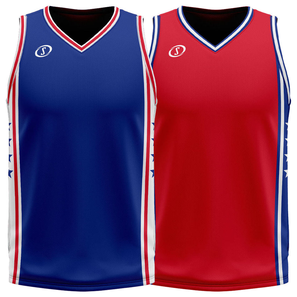 Spalding Custom Unisex Basketball Reversible Jersey - Phila