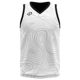 Spalding Custom Unisex Basketball Jersey - Scape White