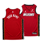 Personalized Nike Jordan Brand Miami HEAT Statement Red Swingman Jersey - Summer Mashup