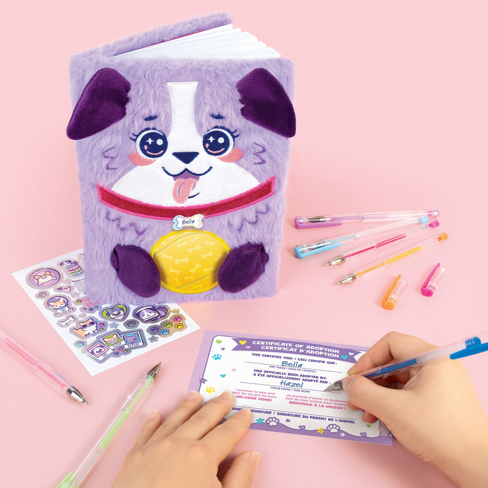 3C4G Happy Tails - Plush Dog Adoption Journal - Girls & Kids 6+