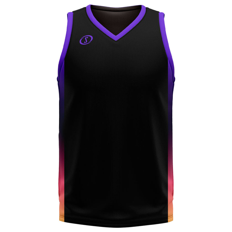 Spalding Custom Unisex Basketball Jersey - Valley Black