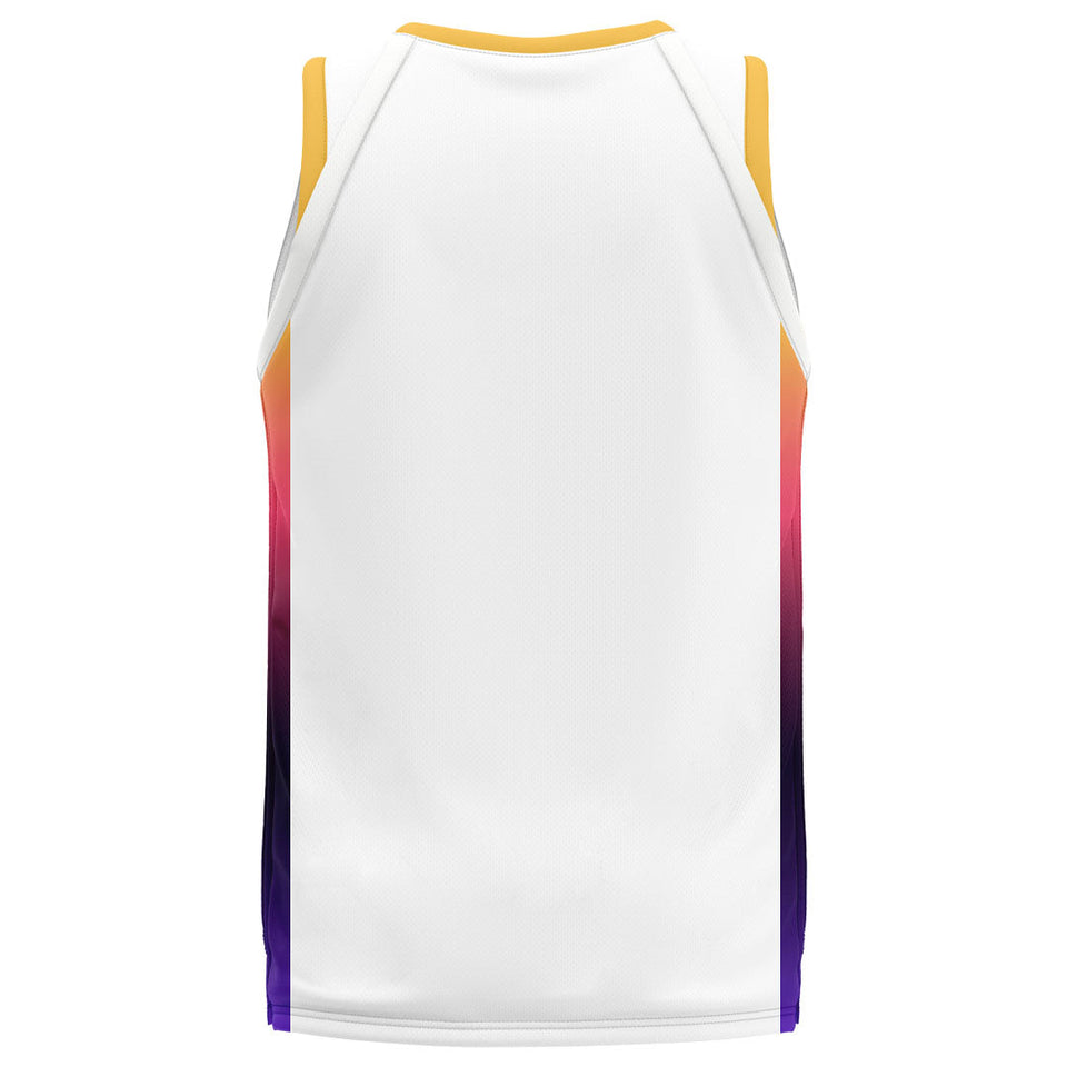 Spalding Custom Unisex Basketball Jersey - Valley White