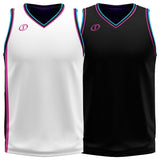 Spalding Custom Unisex Basketball Reversible Jersey - Miami Vice