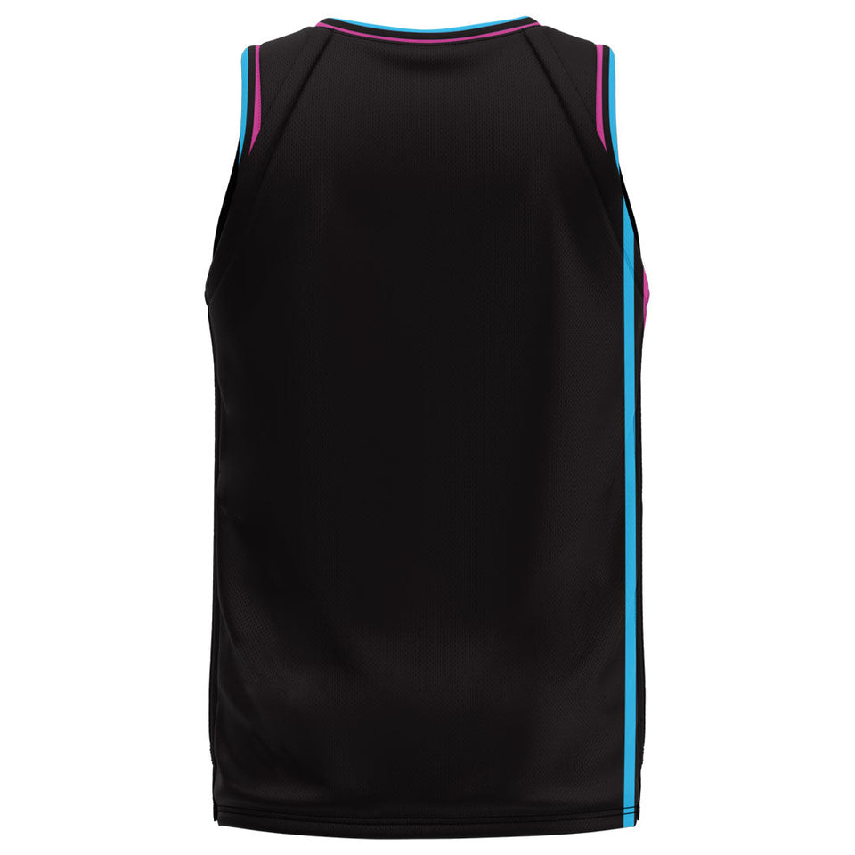 Spalding Custom Unisex Basketball Reversible Jersey - Miami Vice