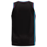 Spalding Custom Unisex Basketball Reversible Jersey - Miami Vice