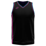 Spalding Custom Unisex Basketball Reversible Jersey - Miami Vice