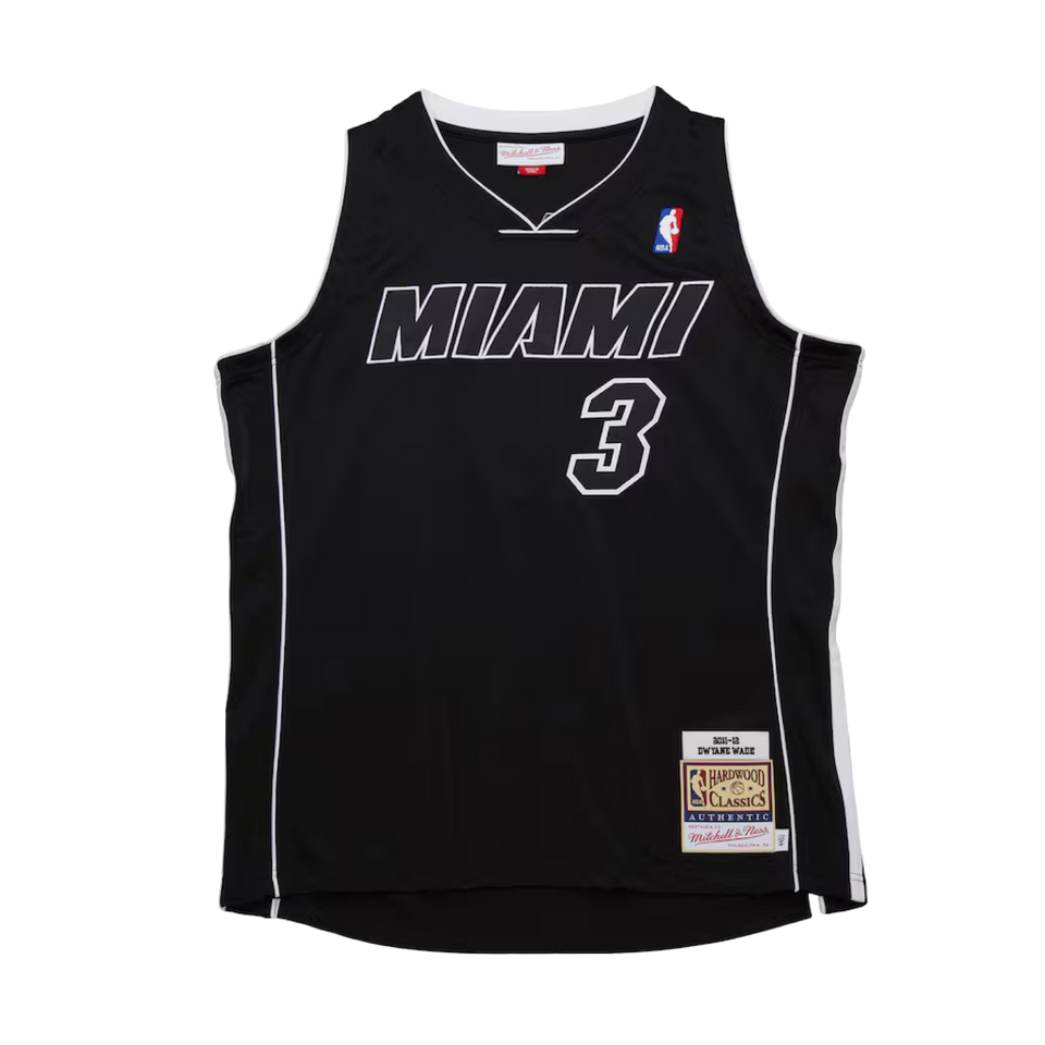 Dwyane Wade Mitchell & Ness Miami HEAT 2011-12 Alternate Authentic Jersey