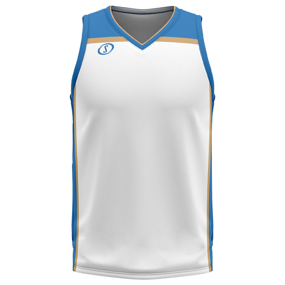 Spalding Custom Unisex Basketball Jersey - Wiz White
