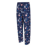 MLB New York Yankees Concepts Sport Mosaic All Over Print PJ Pants - Navy
