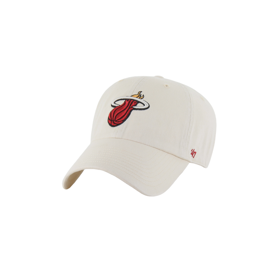 '47 Brand Miami HEAT Cream Logo Dad Hat